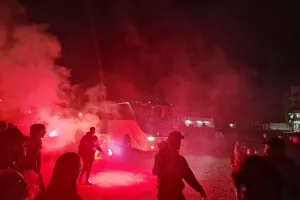 (ΒΙΝΤΕΟ Kerkida) Αποθέωση στο Σωματείο για τους νταμπλούχους!