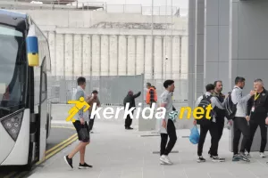 Η άφιξη της ΑΕΛ (φώτος)