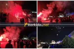 (ΒΙΝΤΕΟ Kerkida) Αποθέωση στο Σωματείο για τους νταμπλούχους!