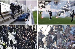 (ΒΙΝΤΕΟ/ΦΩΤΟΣ) Σοβαρά επεισόδια σε αγώνα της ομάδας του Κέρκεζ