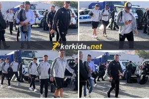 (ΦΩΤΟΣ) Άφιξη αποστολής ΑΕΛ