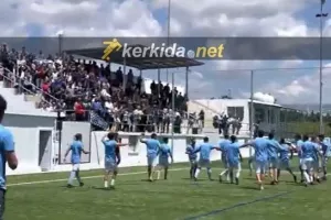 (ΒΙΝΤΕΟ Kerkida) Τα όλε-όλε από τους πρωταθλητές! 