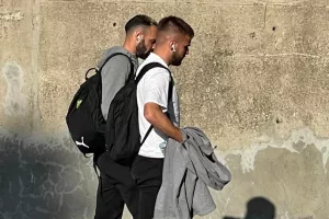 Η άφιξη της ΑΕΚ (Φώτος)