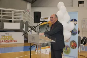 Τα εγκαίνια της Αίθουσας Αθλοπαιδιών Αγίου Δομετίου από Αννίτα Δημητρίου και Ανδρέα Μιχαηλίδη