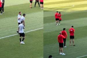 ΑΕΛ - Νέα Σαλαμίνα: "Πάτησαν" χορτάρι οι ποδοσφαιριστές (φώτος)