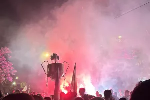 (Βίντεος/Φώτος kerkida) Η... προθέρμανση των Ομονοιάτων στην Παπανικολή