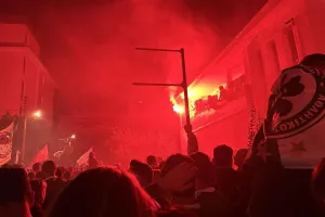 (Βίντεος/Φώτος kerkida) Η... προθέρμανση των Ομονοιάτων στην Παπανικολή