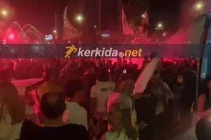 (BINTEO/ΦΩΤΟΣ Kerkida) Πράσινο... πάρτι στο συντριβάνι- Αποθεώθηκαν ξανά οι πρωταθλητές!