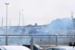 Ένταση για λίγο και παρέμβαση του "Αίαντα" (βίντεο/φώτος)