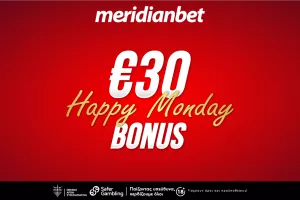 Δευτέρα κάτι έχω.. Το HAPPY MONDAY της Meridianbet είναι και πάλι εδώ!
