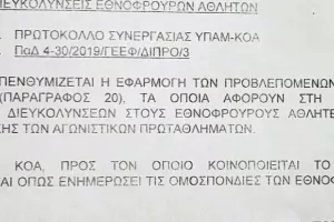 Επιστολή ΠΑΣΠ στον Υπ. Άμυνας: "Απειλή για το μέλλον των ποδοσφαιριστών"