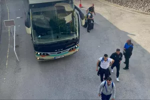 Η άφιξη του ΑΠΟΕΛ στο ΓΣΠ (Φώτος)