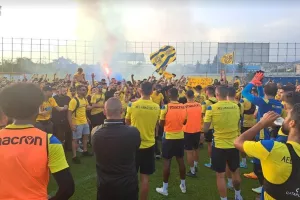 Στην προπόνηση για... "ντόπες" - τελικού οι ΑΕΛίστες! (Φώτος)