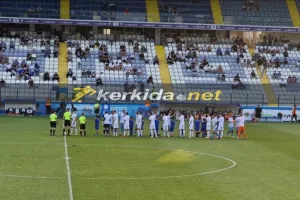 Διαφορετική εικόνα, στο τελευταίο παιχνίδι της σεζόν 2023-24... 
