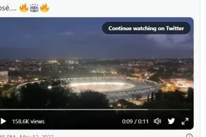 Ανατριχιαστικό! Το "Ζοσέ Μουρίνιο" ακούστηκε σε ολόκληρη την Ρώμη