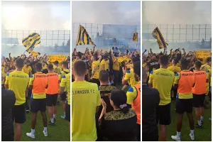 Στην προπόνηση για... "ντόπες" - τελικού οι ΑΕΛίστες! (Φώτος)