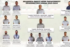 Το "βυσσινί" προπονητικό τιμ της Ακαδημίας