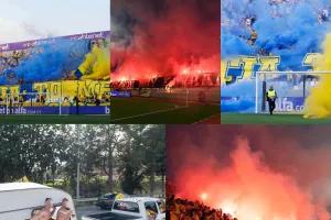Το show της Θύρα 3 και στιγμές από την πορεία στον τελικό (φώτος)