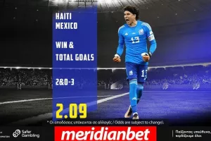 Μάχη πρωτιάς στο Gold Cup! Αϊτή – Μεξικό με ΣΟΥΠΕΡ αποδόσεις μόνο στο online betting της Meridianbet!