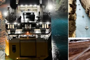 Η διώρυγα της Κορίνθου άνοιξε ξανά μετά από καιρό