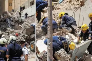 Κατέρρευσε κτίριο 13 ορόφων στην Αλεξάνδρεια: Υπάρχουν πολλοί εγκλωβισμένοι
