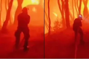 Συγκλονιστικός διάλογος πυροσβεστών στη Ρόδο: "Φύγε, δεν κόβεται!" 