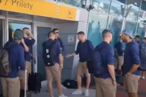 (Βίντεο) Η άφιξη του Παναθηναϊκού στη Σλοβακία ενόψει Ντνίπρο