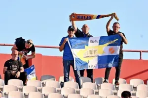 ΦΩΤΟΡΕΠΟΡΤΑΖ/Ο κόσμος του ΑΠΟΕΛ στο "Karađorđe"