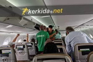 ΦΩΤΟΣ/Πέταξε για Δανία η Ομόνοια - Στην πτήση και το kerkida