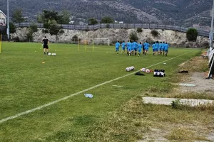 Πρώτη προπόνηση και δεξίωση