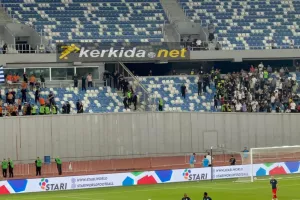 Μικροένταση από τους Γεωργιανούς προς την κερκίδα του ΑΠΟΕΛ