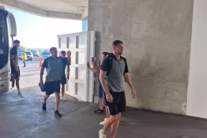 (ΦΩΤΟΣ) Η άφιξη της ΑΕΚ