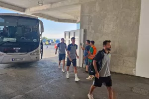 (ΦΩΤΟΣ) Η άφιξη της ΑΕΚ