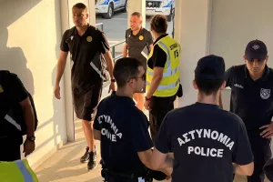 Η άφιξη της ΑΕΛ (φώτος)