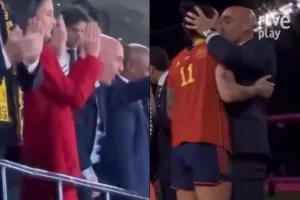 Ο πρόεδρος της Ποδοσφαιρικής Ομοσπονδίας της Ισπανίας έδειχνε τα γεννητικά του όργανα στους πανηγυρισμούς (βίντεο)
