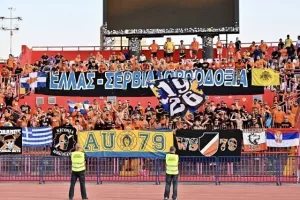 ΦΩΤΟΡΕΠΟΡΤΑΖ/Ο κόσμος του ΑΠΟΕΛ στο "Karađorđe"