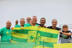 (ΦΩΤΟΡΕΠΟΡΤΑΖ)  Ο κόσμος της ΑΕΚ στο "Bloomfiled"