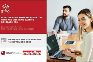 H Meridian σε συνεργασία με το University of Nicosia  χαρίζει  δύο υποτροφίες για το τμήμα Διοίκησης Επιχειρήσεων