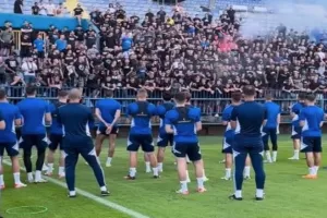 Με καπνογόνα στην προπόνηση οι Κροάτες !