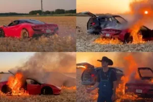 Αγόρασε Ferrari μόνο και μόνο για να…τη κάψει: «Ο πιο γρήγορος τρόπος για να χάσεις 500 χιλιάδες ευρώ» (βίντεο)