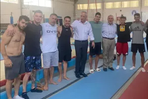 Η ηγεσία του ΚΟΑ συνάντησε τους πρωταθλητές της Ενόργανης και τον  Πετρούνια