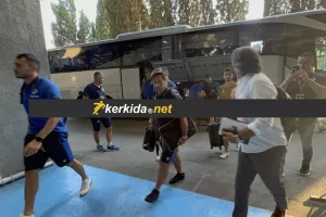 (Φωτορεπορτάζ) Η άφιξη του ΑΠΟΕΛ στο Dinamo Arena (βίντεο)