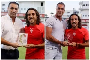 Μαργκάσα: Φανέλα βασικού για τελευταία φορά, τιμήθηκε από Σαλαμίνα και Ανόρθωση (φώτος)
