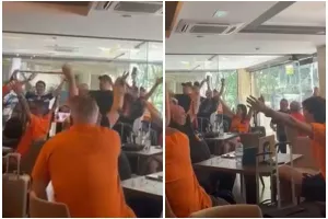 "Ζεσταίνονται" οι ΑΠΟΕΛίστες πριν την αναχώρηση για Νόβι Σαντ (βίντεο)