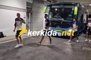 Η άφιξη της Εθνικής μας στο "ΑΕΚ Αρένα" (φώτος)