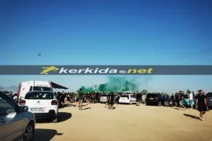 ΦΩΤΟΣ Kerkida/Αρκετός κόσμος στο "Ηλίας Πούλλος" για το Ομόνοια-Ομόνοια29Μ (Κ19)