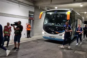 Η άφιξη της Σκωτίας στο "ΑΕΚ Αρένα" (φώτος)