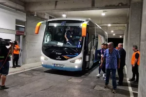 Η άφιξη της Σκωτίας στο "ΑΕΚ Αρένα" (φώτος)