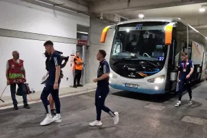 Η άφιξη της Σκωτίας στο "ΑΕΚ Αρένα" (φώτος)