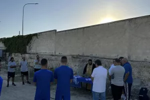 Αγιασμός στον Εθνικό Λατσιών (φώτος)